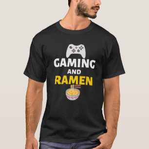 Spelspel och Ramen Gamers-fonmemorandum T Shirt