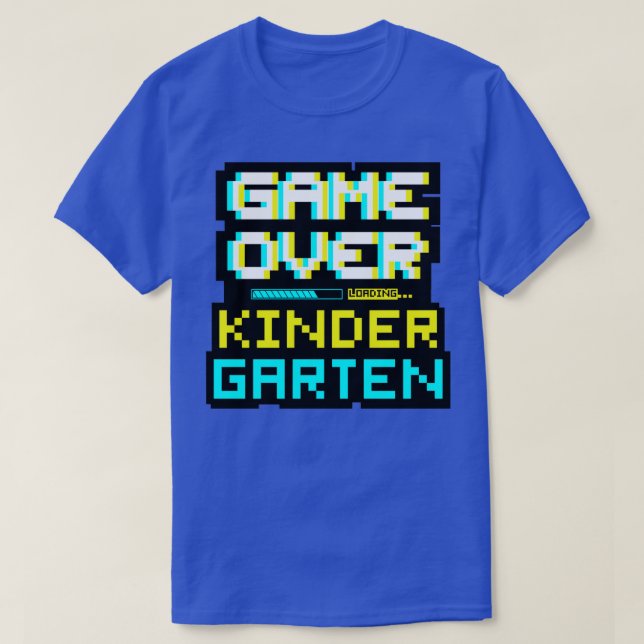Spelspel över Back to school Kindergarten Kinder T Shirt (Design framsida)