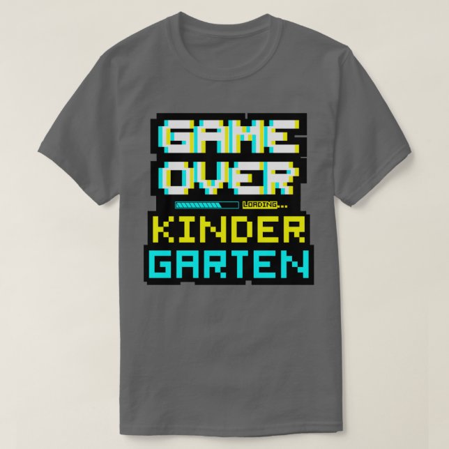 Spelspel över Back to school Kindergarten Kinder T Shirt (Design framsida)
