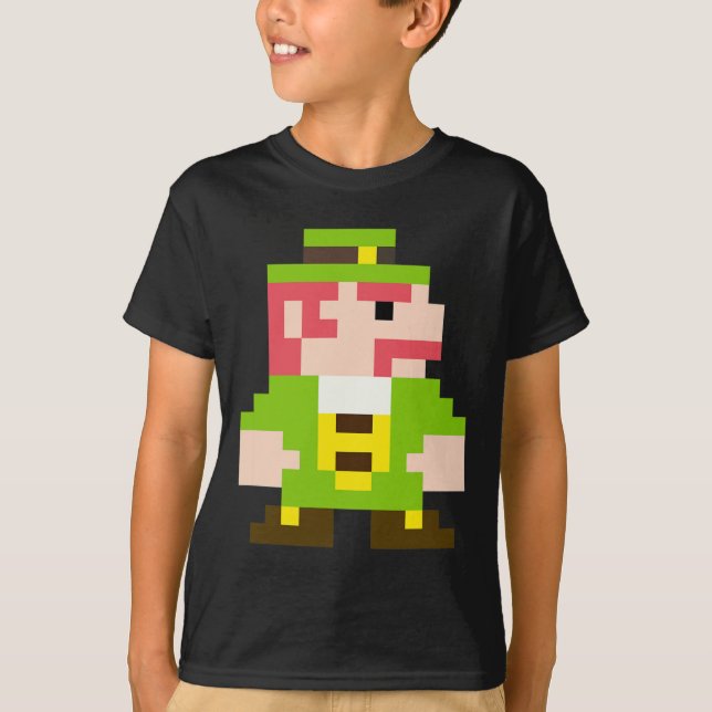 Spelspel St patricks day Gamer T Srts for Boy Shirt (Framsida)