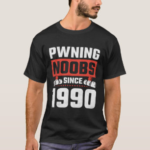Spelspelande noobs sedan 1990 Wasf-spel T Shirt