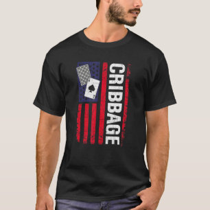 Spelspelare för amerikanska Flagga T Shirt