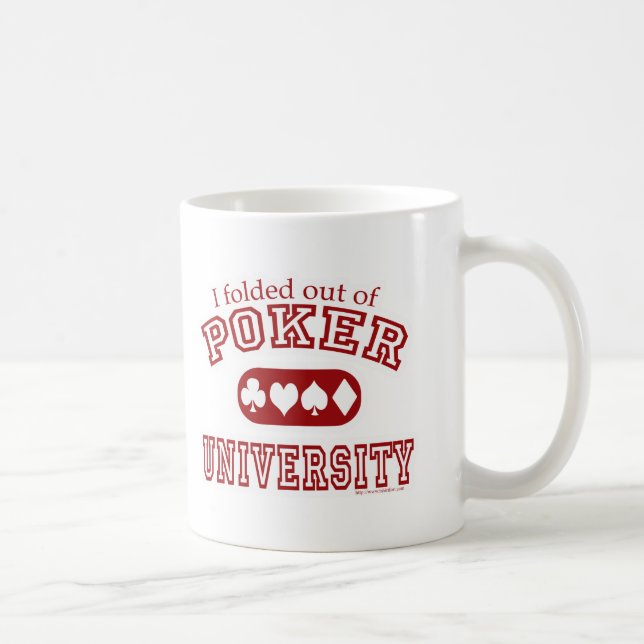 Spelspelare för Poker Universiteten Roligt Card Kaffemugg (Höger)