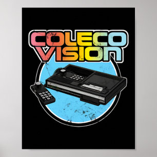 Spelspelare för videospel för Retro Vintage Poster