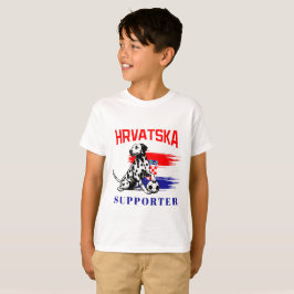 Spelspelare i kroatiska skolsport Cute Dalmatian T Shirt