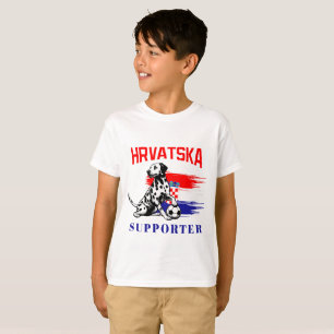 Spelspelare i kroatiska skolsport Cute Dalmatian T Shirt