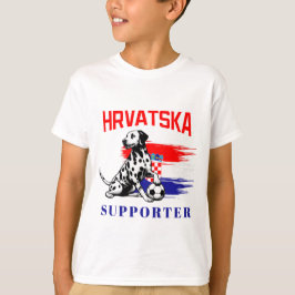 Spelspelare i kroatiska skolsport Cute Dalmatian T Shirt