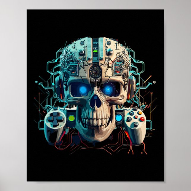 Spelspelaren för videospel Amorphous Creator Skull Poster (Framsidan)