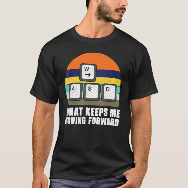 Spelspelaren har spelats in i Retro-spelaren T Shirt (Framsida)