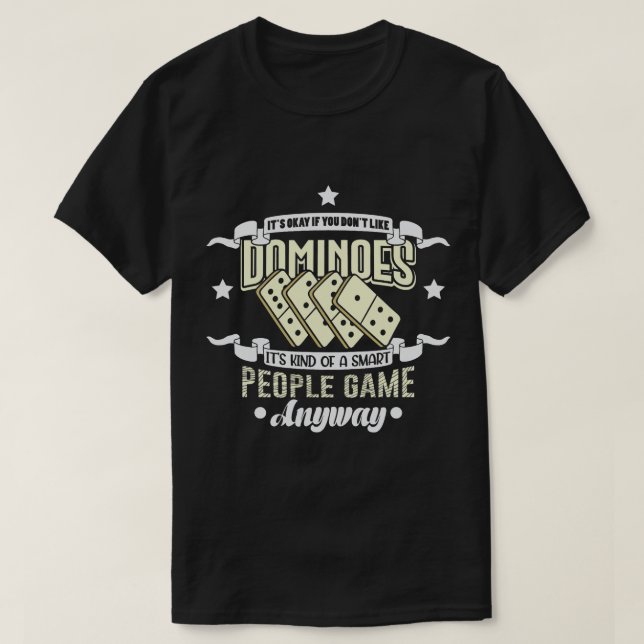 Spelspelaren i Domino Gift Dominoes Board Game Pla T Shirt (Design framsida)