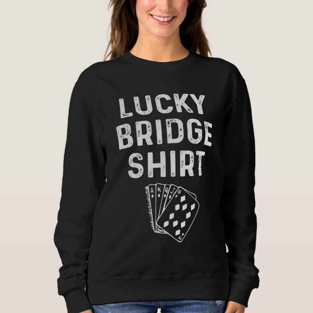 Spelspelaren Lucky Bridge Lucky Card T Shirt (Framsida)