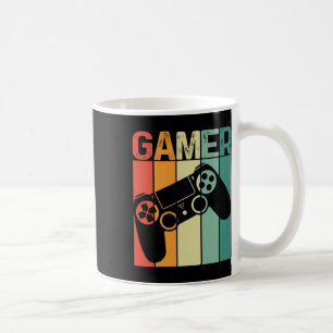 Spelspelaren Retro Gamer Gaming Addict Boy Girl Ma Kaffemugg