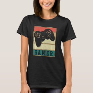 Spelspelaren vintage Retro Gamer Video Game Player T Shirt