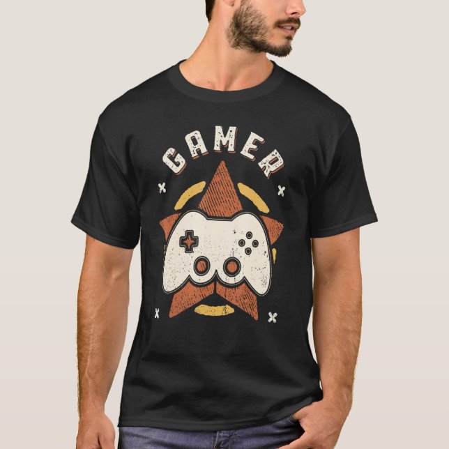 Spelspelarens Vintage Retro Classic T Shirt (Framsida)