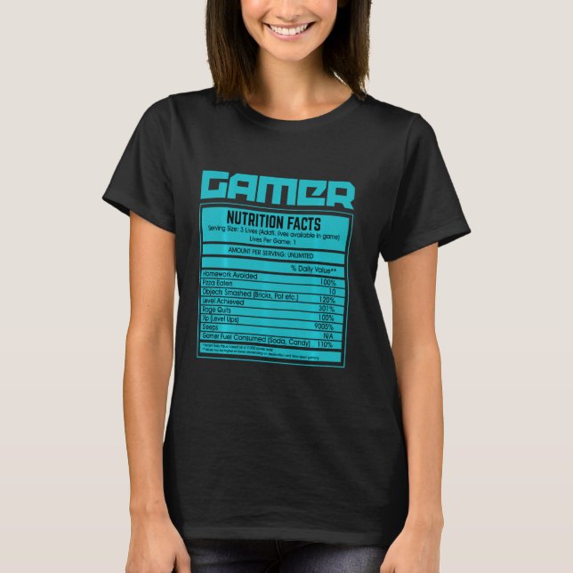 Spelspelarnas näringsproblem påverkar spel t shirt (Framsida)