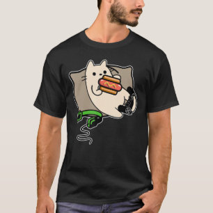 Spelspelets Hund för att äta upp Hett T Shirt