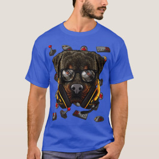 Spelspelsboxar i Spelare i Spelare Rottweiler Hund T Shirt