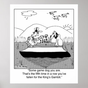 Spelspelschack för Hund Poster