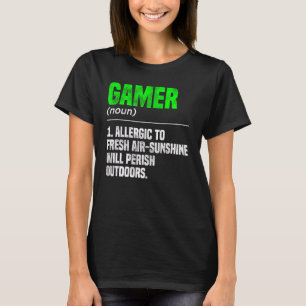 Spelspelsdator för spelspelspelsspelare för defini t shirt