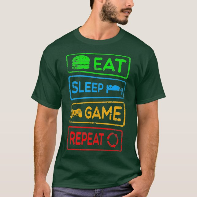 Spelspelsförklaring för spel med spel t shirt (Framsida)