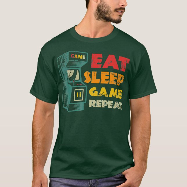 Spelspelsförklaring för spel med spel t shirt (Framsida)