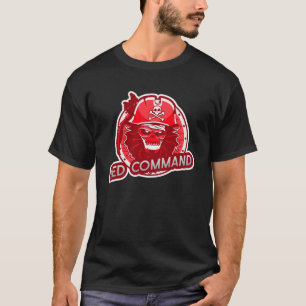 Spelspelskameror för Red Command Gamer Video Game T Shirt