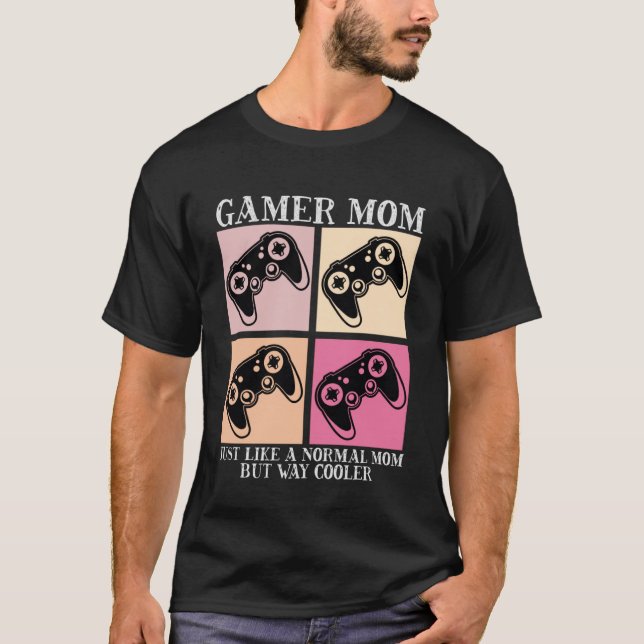 Spelspelskonsol för spel i Mamma Mor T Shirt (Framsida)