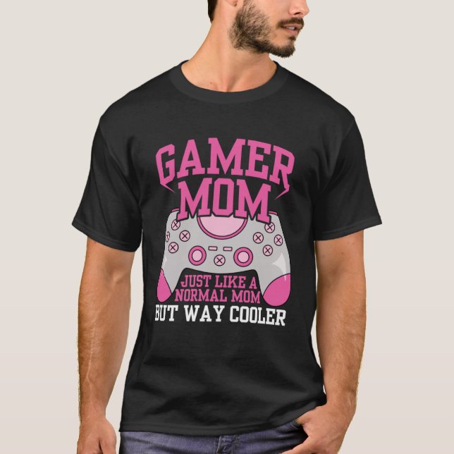 Spelspelskonsol för spel i Mamma Mor T Shirt (Framsida)