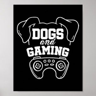 Spelspelsspel i hundar och spel - spelspelspelsspe poster