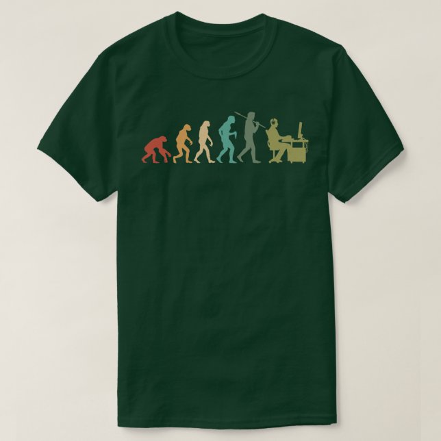 Spelspelsspelare för videospel i Evolution Graphic T Shirt (Design framsida)