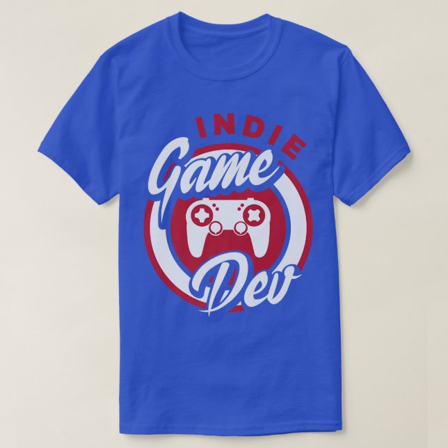 Spelspelsspelare i Indie Game Dev Video Spelspelsp T Shirt (Design framsida)