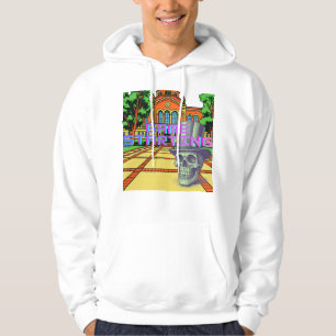 Spelstart Retro Pop Art Skalle FreshFit-kläder Hoodie