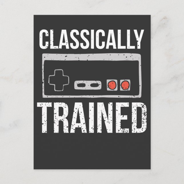 Spelstyrenhet för Retro-videospel - Nerd Vykort (Framsida)