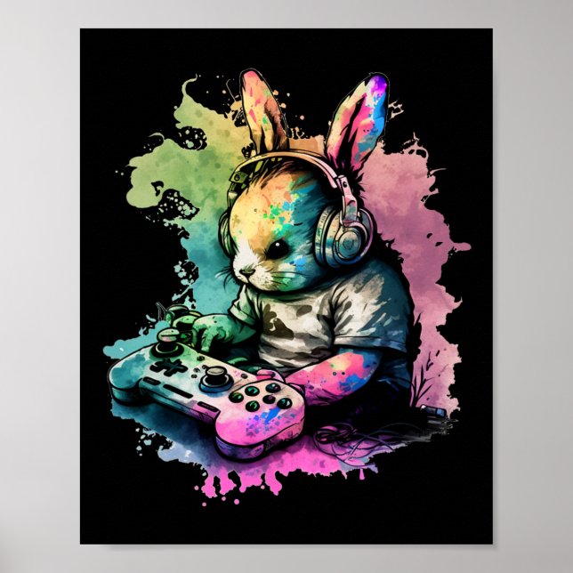 Spelstyrenhet för spel i Påsk Dag - spel - skirt Poster (Framsidan)