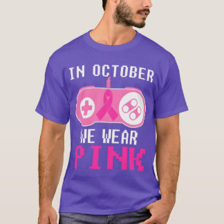 Spelstyrenhet i oktober Vi Bäror Rosa Gaming fri T Shirt