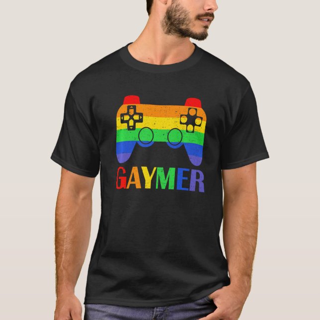 Spelstyrenheten Gaymer Video Game Controller-spelp T Shirt (Framsida)