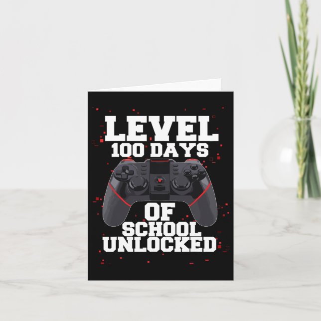Spelstyrenhetsnivå 100 dagar i skolan olåst kort (Framsida)