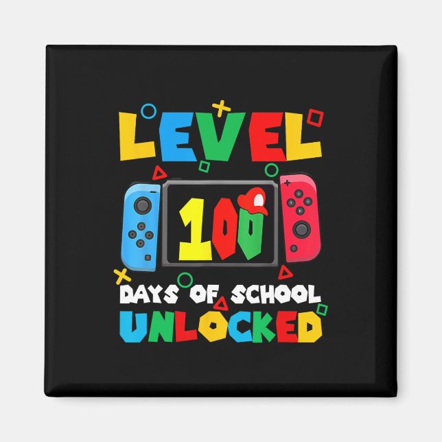 Spelstyrenhetsnivå 100 dagar i skolan olåst magnet (Framsidan)