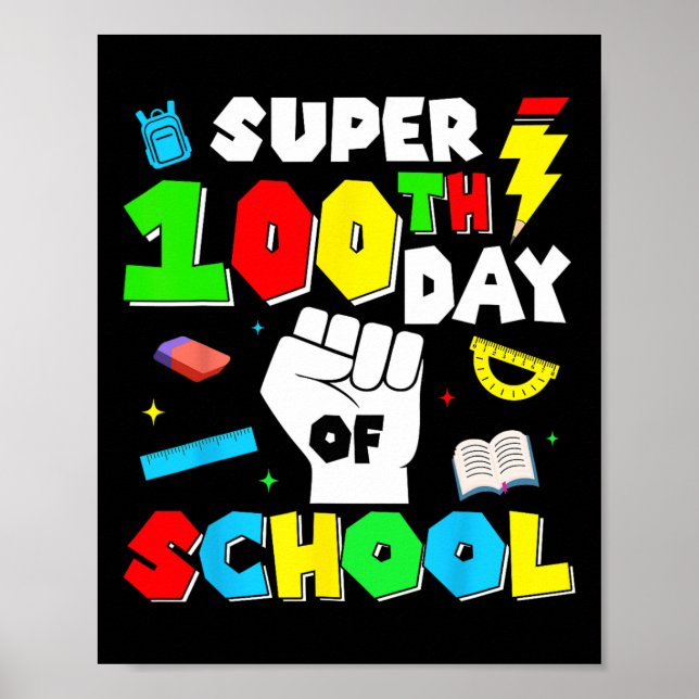 Spelstyrenhetsnivå 100 dagar i skolan olåst poster (Framsidan)