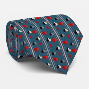 Spelsymboler för kort. För pokervänner. Slips