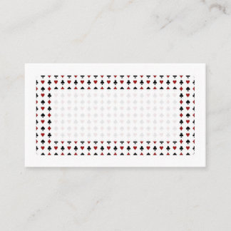 Spelsymboler Minimalistisk Röd Vit & Svart Placeringskort