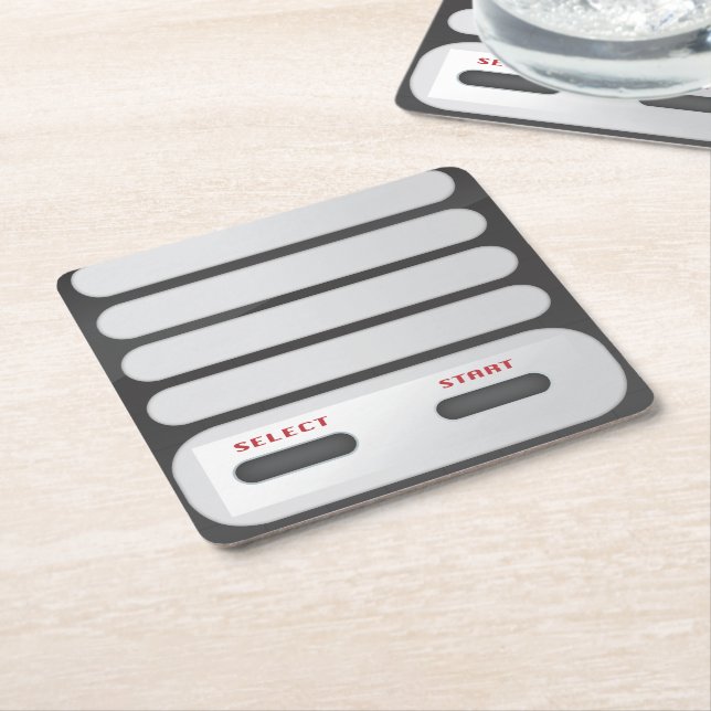 Spelsystemskontroll Underlägg Papper Kvadrat (Vinklad)