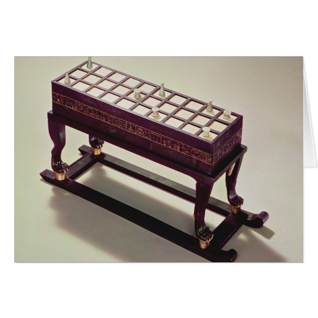 Speltavla från Grav i Tutankhamun Hälsningskort (Framsidan Horizontal)