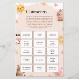 Speltecken i Cute Boskap Baby Shower