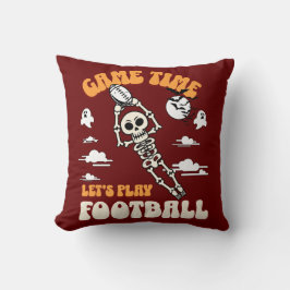 Speltid Låt oss spela fotboll Halloween Funny Kudde