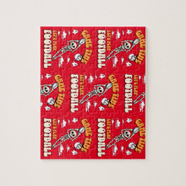 Speltid Låt oss spela fotboll Halloween Funny Pussel