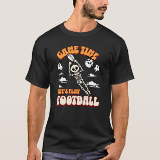 Speltid Låt oss spela fotboll Halloween Funny T Shirt