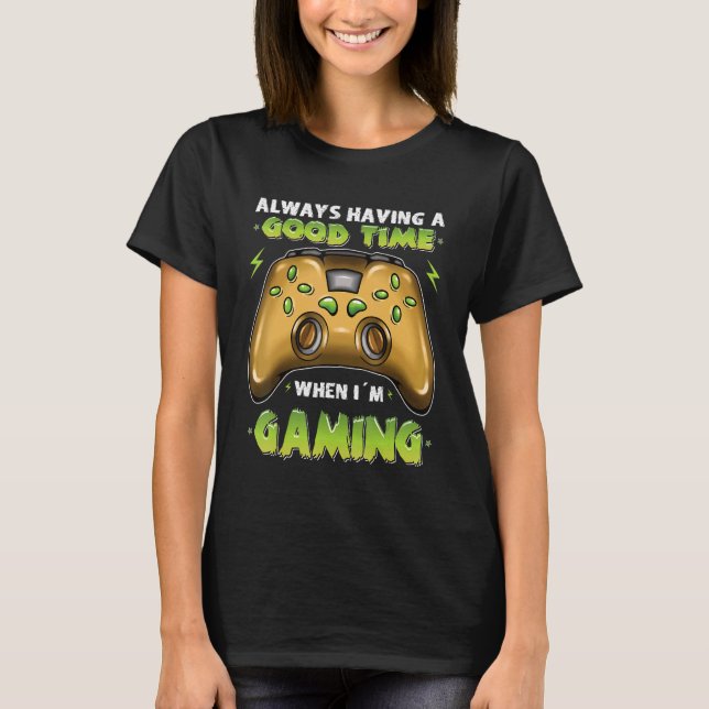 Speltid vid Bra av spelvideospelstillbehör T Shirt (Framsida)
