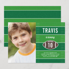 Speltidsfotboll Födelsedagsfest inbjudan