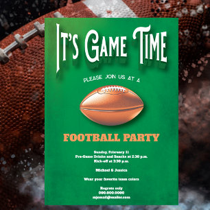 Speltidsfotboll Party Inbjudningar